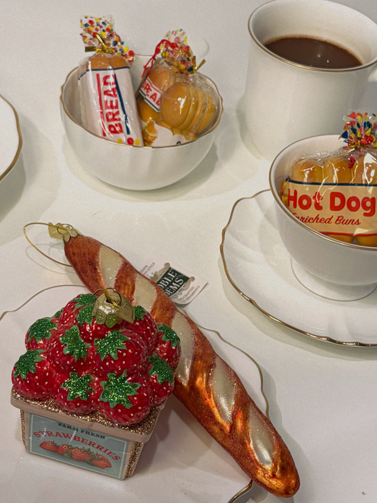 Noble Gems™ French Baguette Glass Ornament