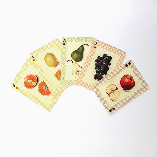 Single Playing Card Deck - Watercolour Fruits