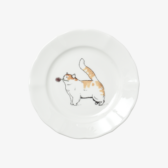 Thibaud Herem Objet - 6" Plate (Happy Cat) transparent background image
