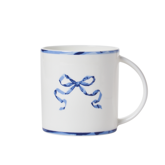 Ribbon Blue - Mug and Plate Set (Basic) cup transparent background image