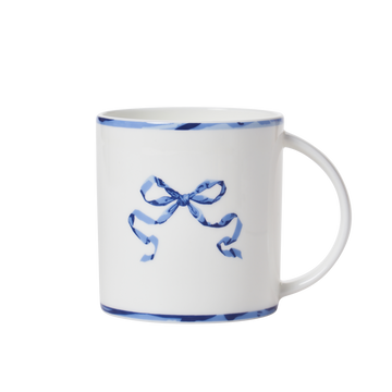 Ribbon Blue - Mug and Plate Set (Basic) cup transparent background image