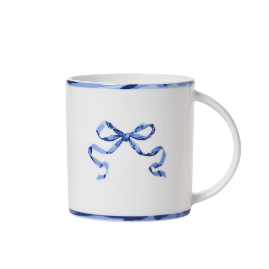 Ribbon Blue - Mug and Plate Set (Basic) cup transparent background image