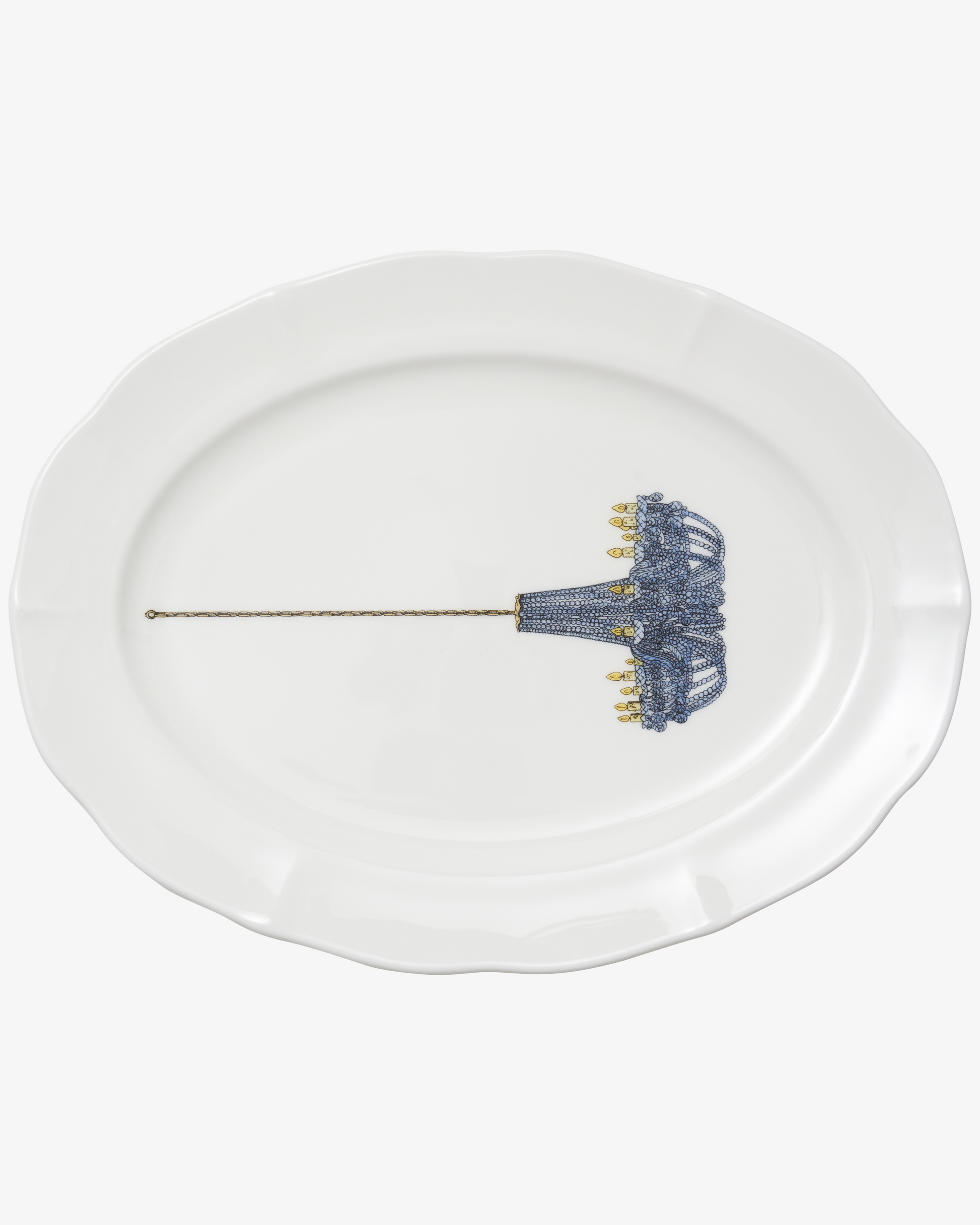 Thibaud Herem Objet - Oval Platter (Crystal Chandelier) transparent background image