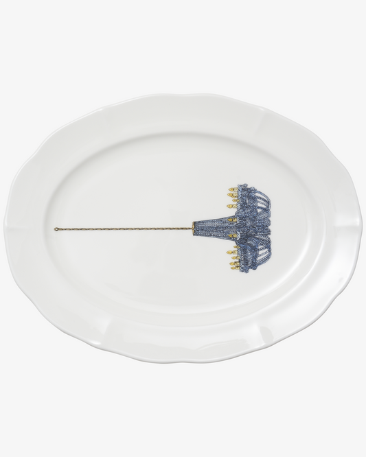 Thibaud Herem Objet - Oval Platter (Crystal Chandelier) transparent background image