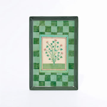 Rectangular Enamel Tray - Herbs