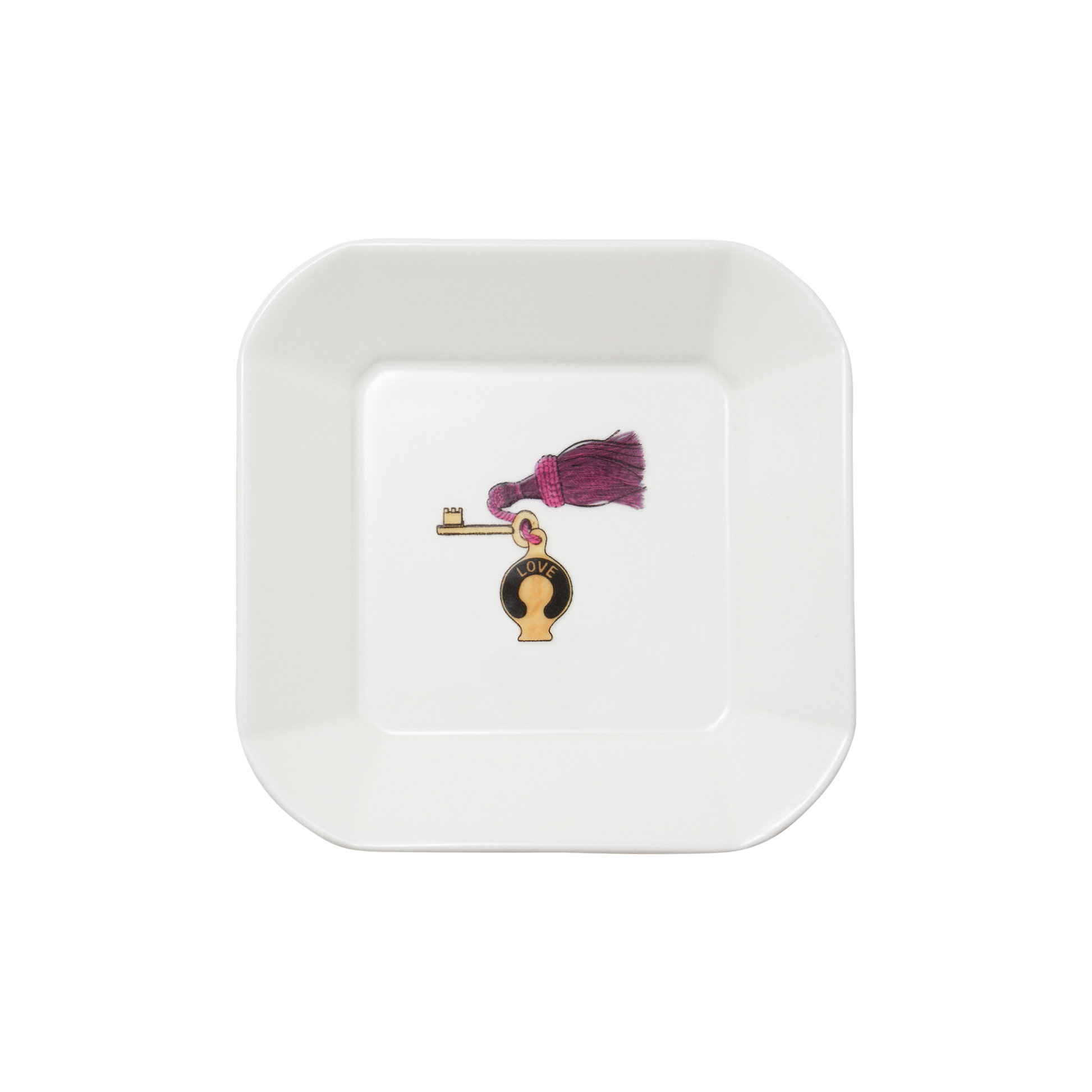 Thibaud Herem Objet - Square Plate (Red Key) transparent background image