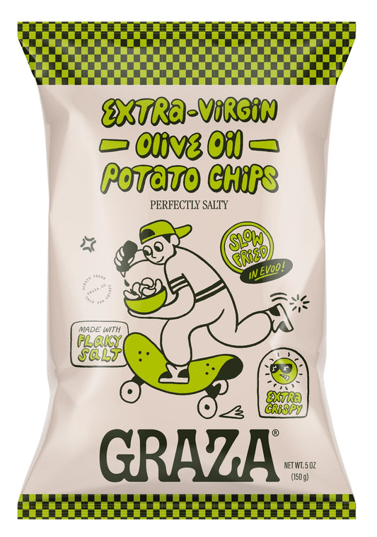 Graza's Perfectly Salty Chips Fried in Evoo