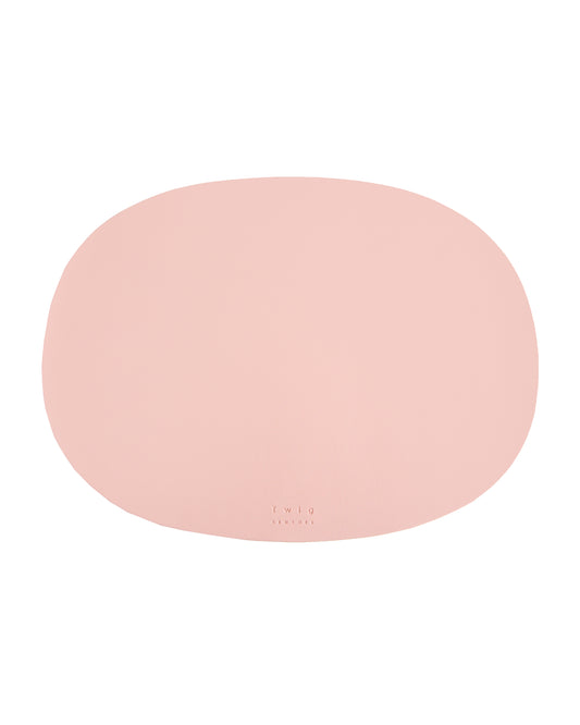 Deco - Set of 2, Oval Placemats - Blush Pink