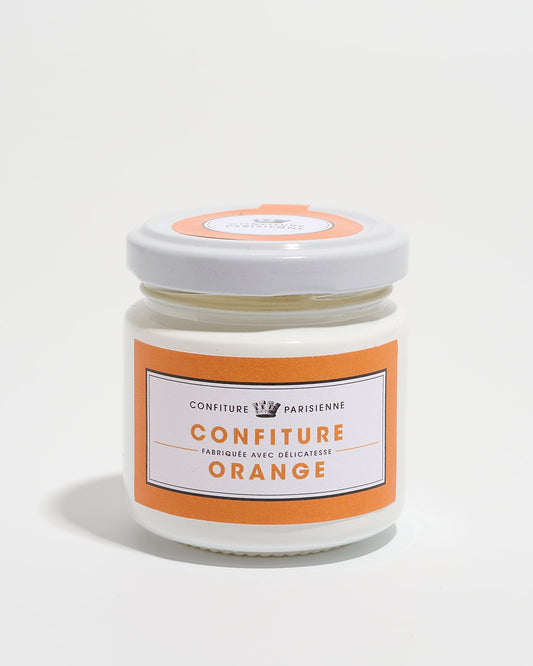 Jar of Confiture Parisienne Orange on a white background