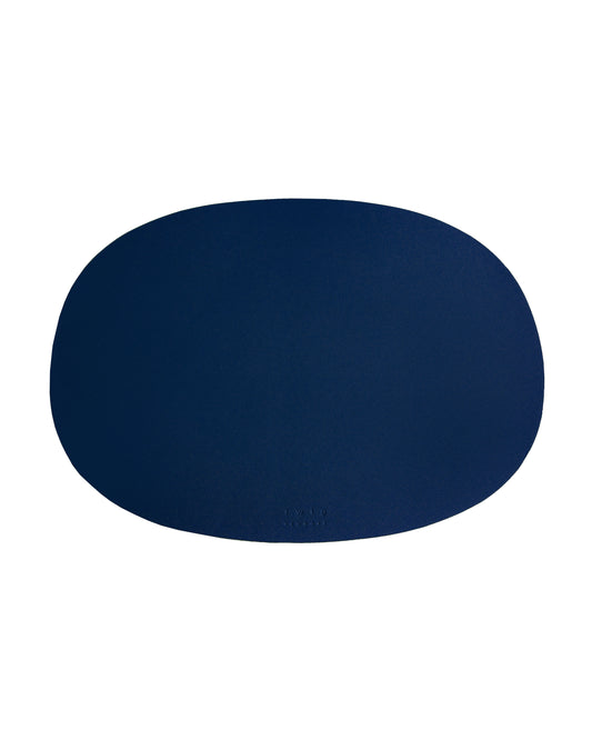 Deco - Set of 2, Oval Placemats - Dark Blue