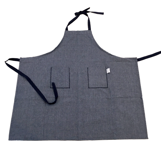 Bib Apron Denim White Background Photo