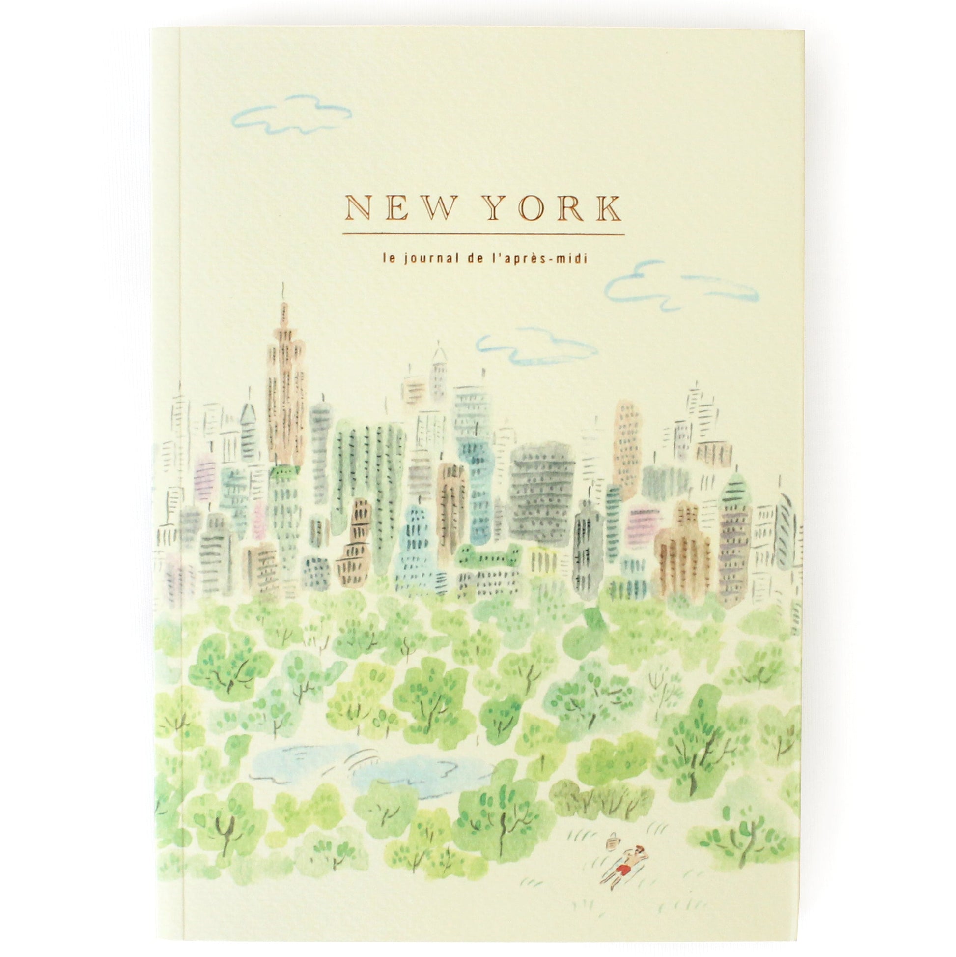 L'apres-Midi Travel Journal 128p. New York New York White Background Photo