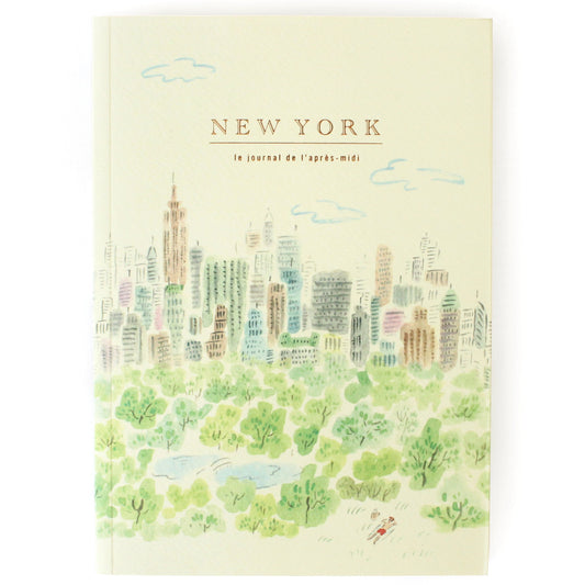 L'apres-Midi Travel Journal 128p. New York New York White Background Photo