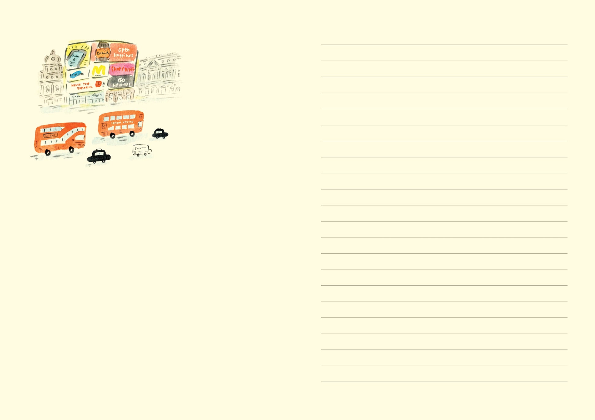 L'apres-Midi Travel Journal 128p. London Inside Photo