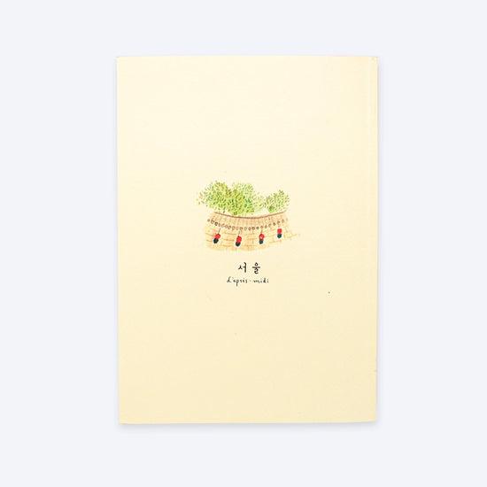 L'apres-Midi Travel Journal 128 p. Seoul King & Queen Back White Background Photo