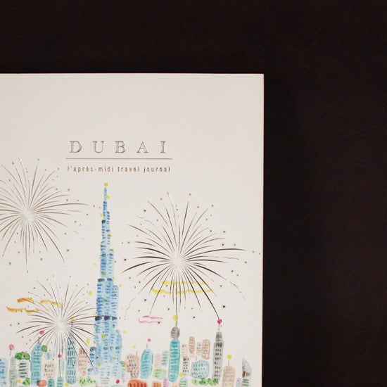 L'apres-Midi Travel Journal 128p. Arab Emirates Dubai Burj Khalifa Lifestyle Photo