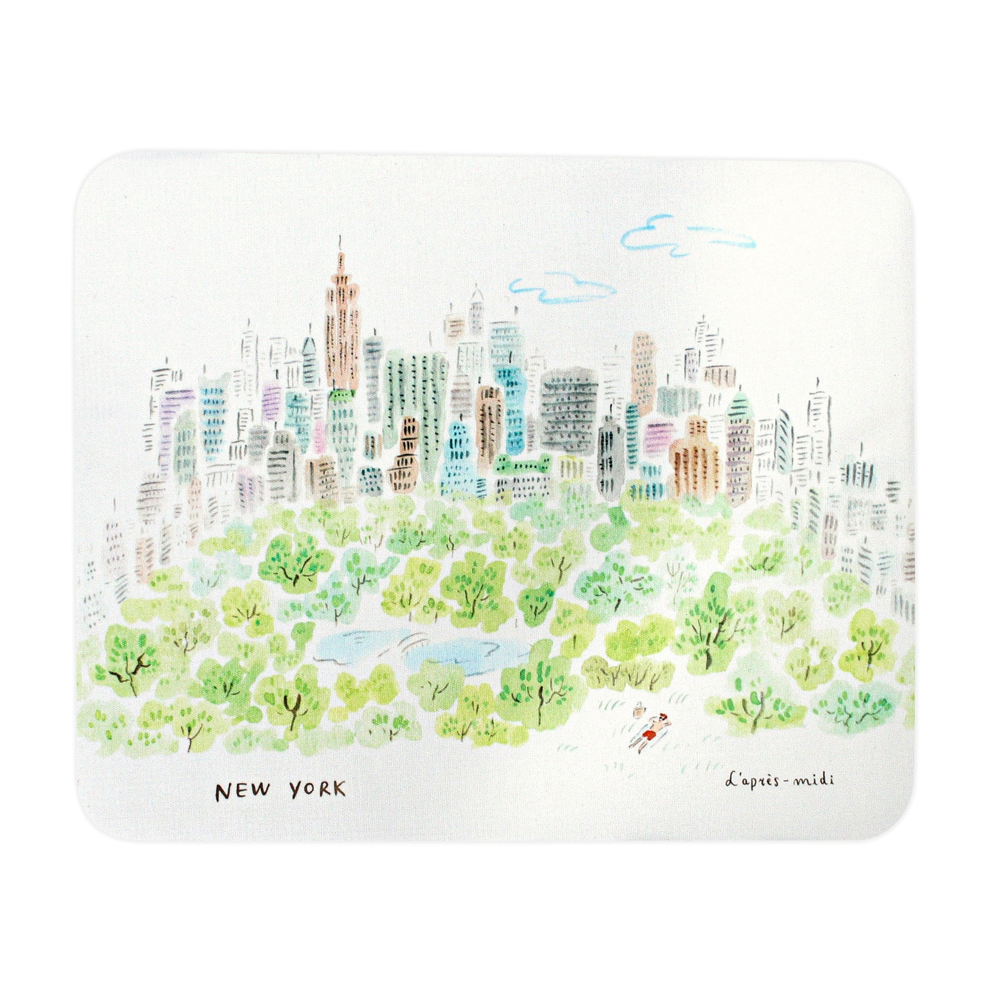 L'apres-Midi Microfiber Mouse Pad New York Central Park