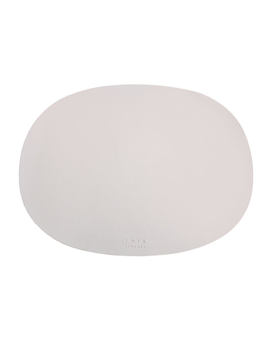 Deco - Set of 2, Oval Placemats - Light Beige