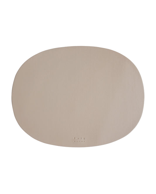 Deco - Set of 2, Oval Placemats - Milky Brown