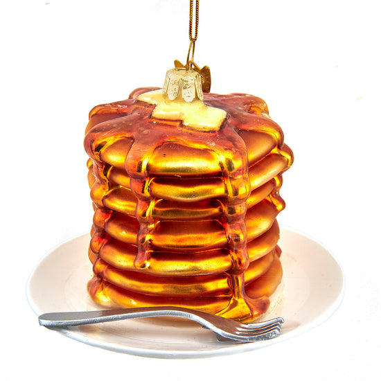 Pancake ornament on the white background