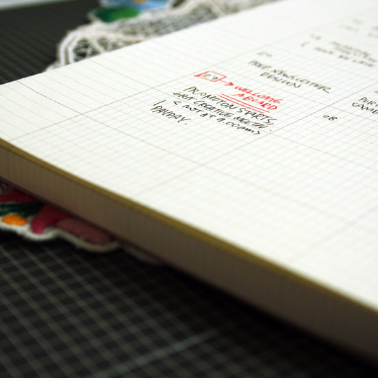 Paperways A4 Desk Notepad Organizer Monthly Close Up Photo