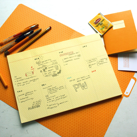 Paperways A4 Desk Notepad Hexagon Lifestyle Photo