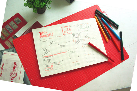 A4 Desk Notepad - Cross Square