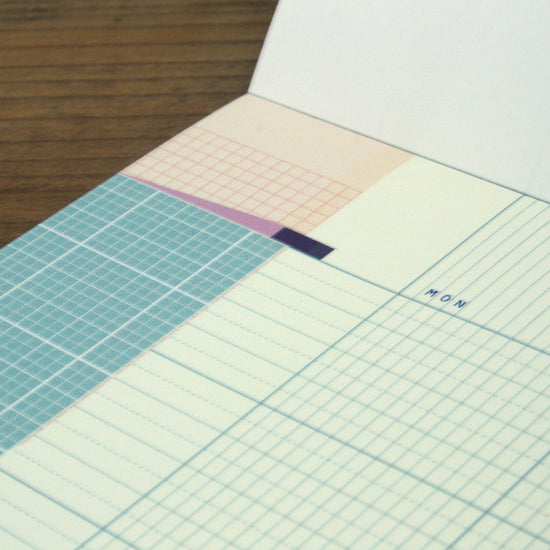 Paperways A4 Desk Notepad Organizer Monthly Collage Close Up Photo