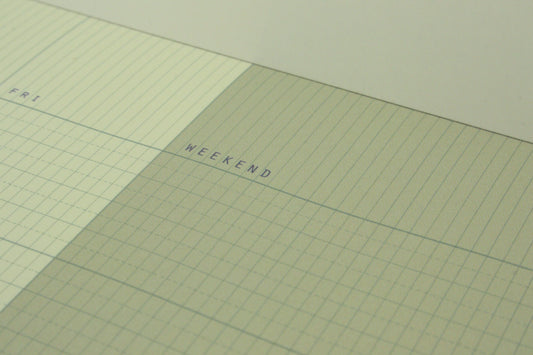 Paperways A4 Desk Notepad Organizer Monthly Collage Close Up Photo