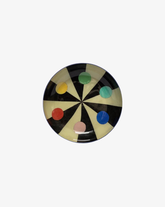 Round Enamel Tray - Benson’s Colour Hexagon