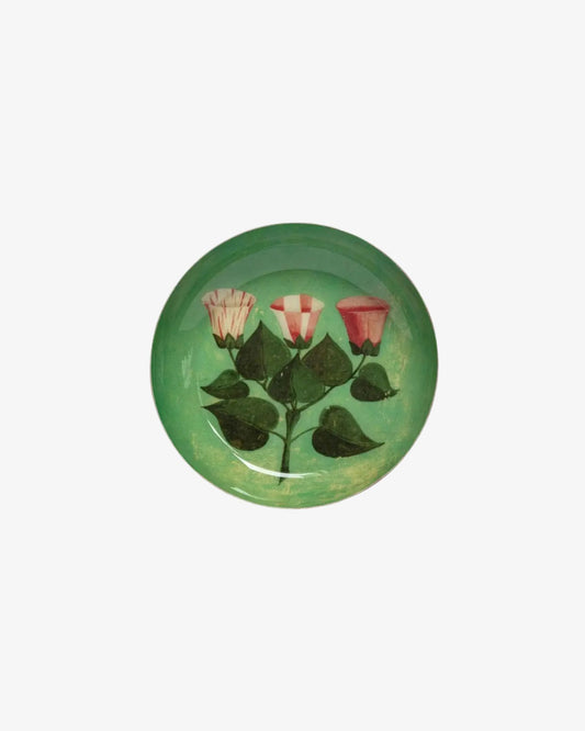 Round Enamel Tray - Festival of Flowers