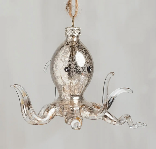 Glass Baby Octopus Ornament