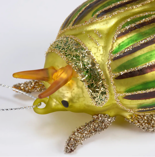 Glass Beetle Ornament