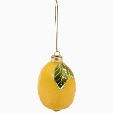 Glass Lemon Ornament