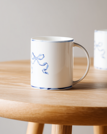 Ribbon Blue - Mug Set of 2 (Basic)