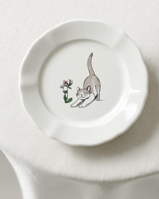 Thibaud Herem Objet - 6" Plate (Cat)