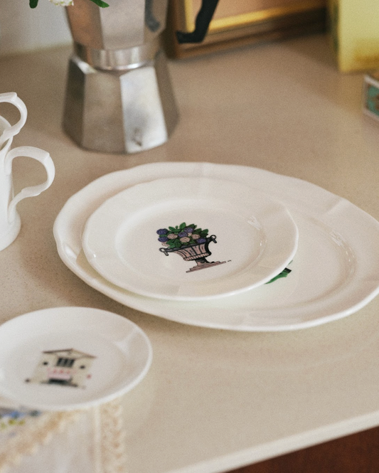 Thibaud Herem Objet - 6" Plate (Hydrangea)