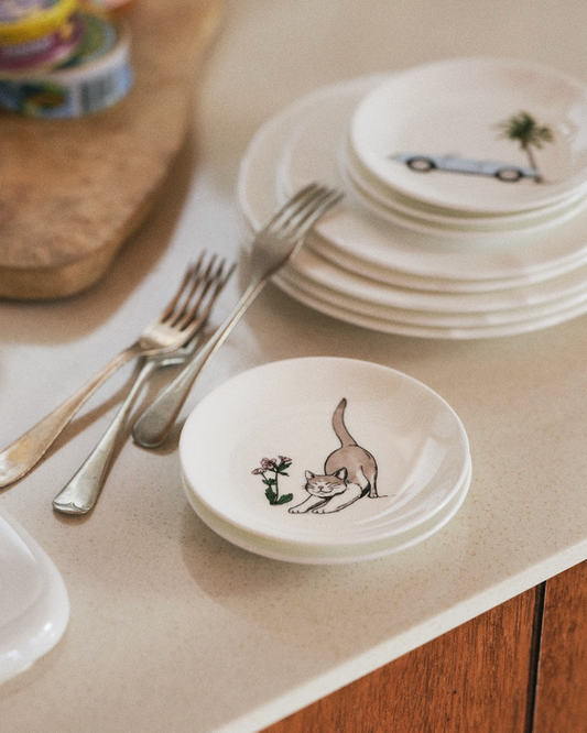 Thibaud Herem Objet - 5" Plate (Cat)