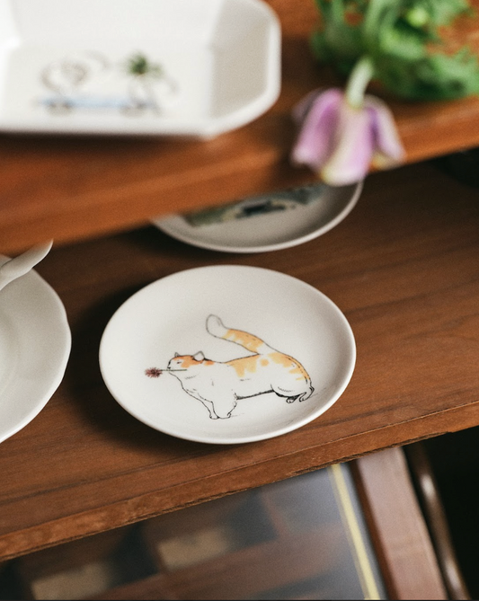 Thibaud Herem Objet - 5" Plate (Cat)