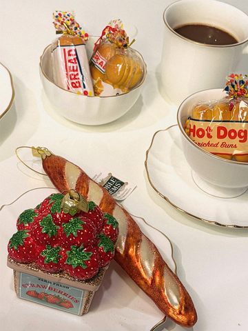 Noble Gems™ French Baguette Glass Ornament
