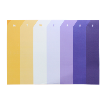 Palette Weekly Pad - La La Land with white background