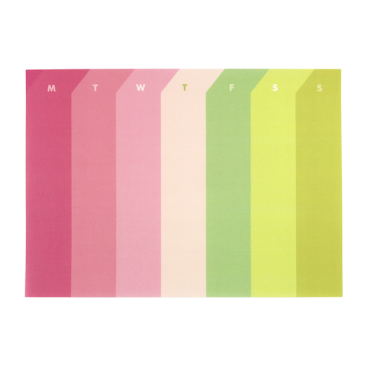 Palette Weekly Pad - La Vie en Rose on a white background