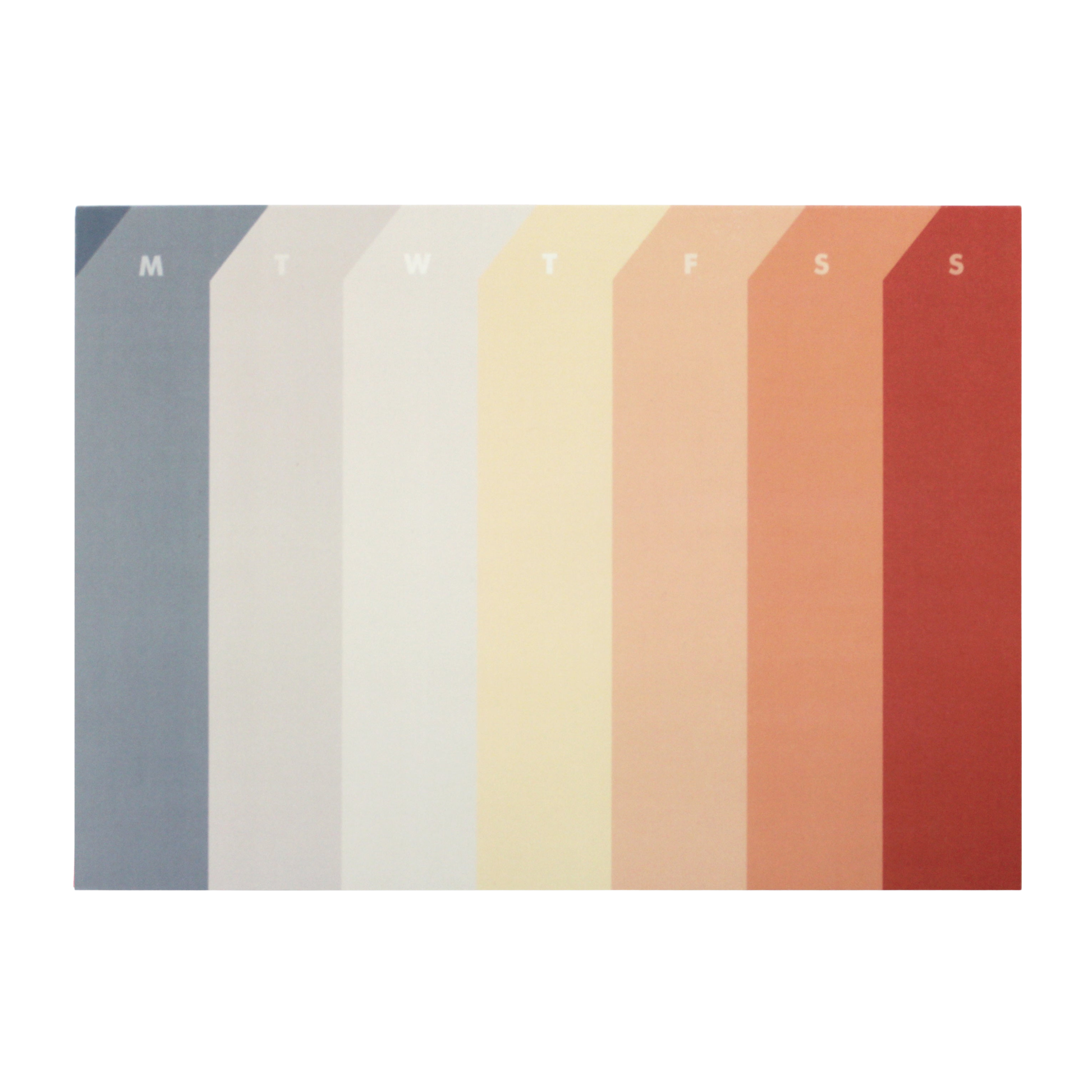 Paperways Palette Weekly Pad Before Sunset White Background Photo