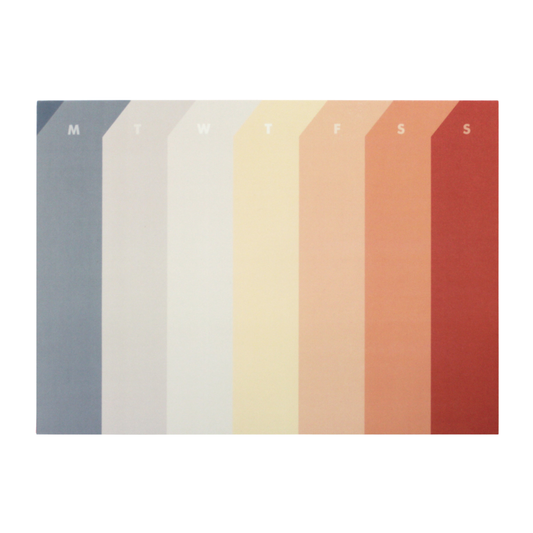 Paperways Palette Weekly Pad Before Sunset White Background Photo