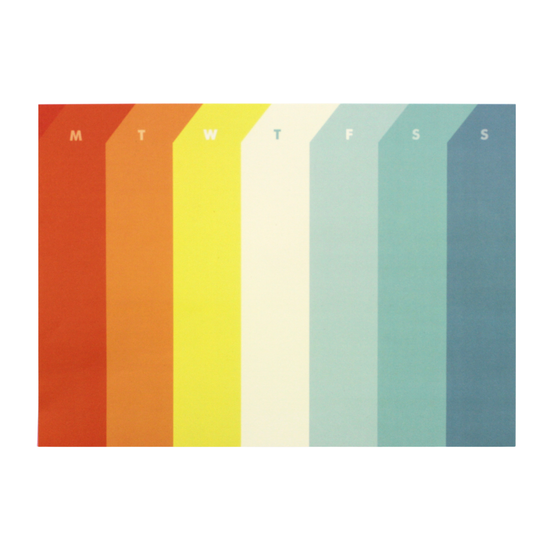 Palette Weekly Pad - Sound of Music on a white background