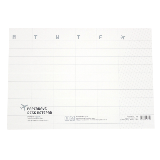 Paperways A4 Desk Notepad Organizer Slide White Background Photo