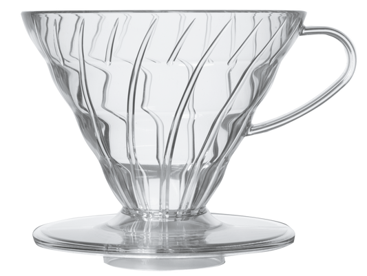 V60 Plastic Coffee Dripper Clear