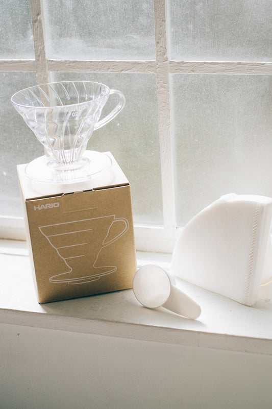 V60 Plastic Coffee Dripper Clear