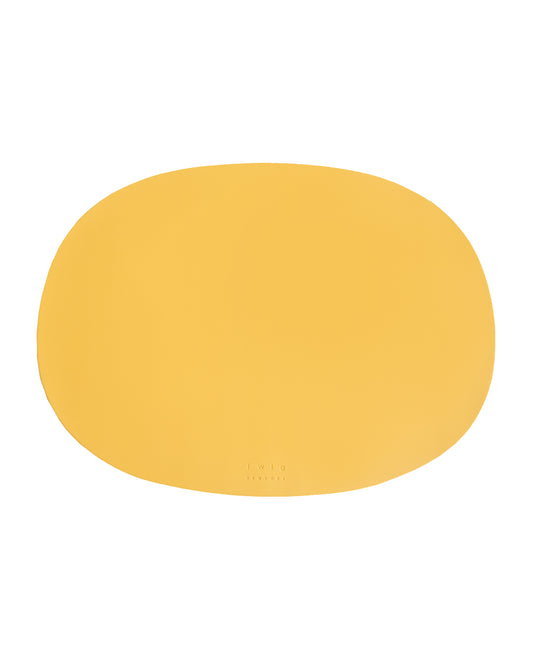 Deco - Set of 2, Oval Placemats - Yellow