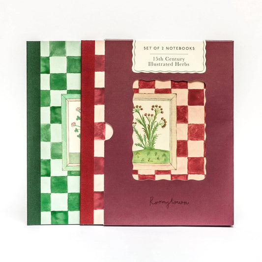 Set of 2 Notebooks - 15th Century Illustrated Herbs